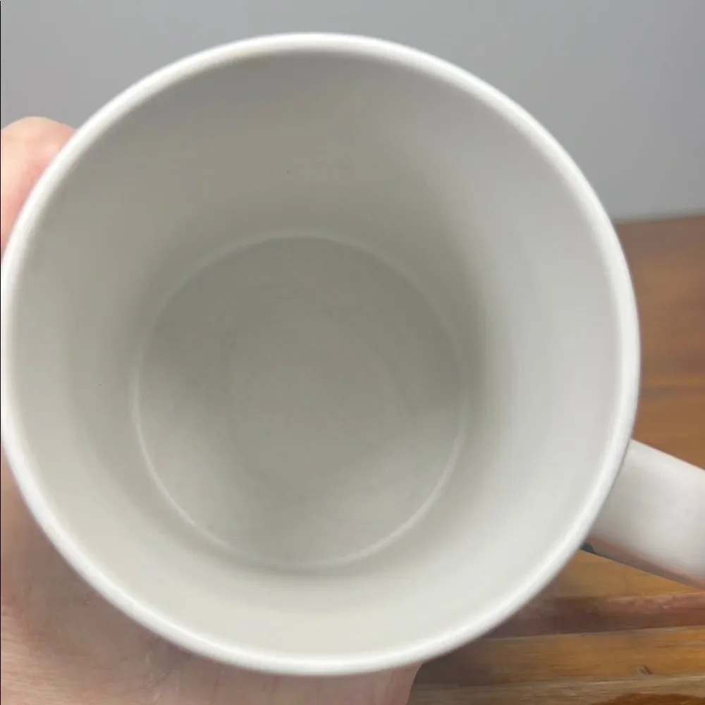 Starbucks White and Teal Mug